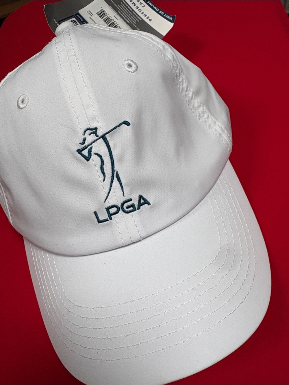LPGA titanium white cap. NWT!
